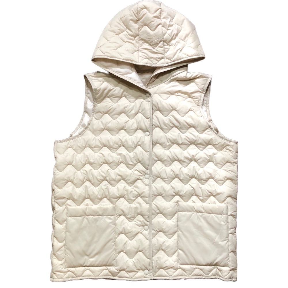 💕Host Pick💕Beige Quilted Hooded Vest